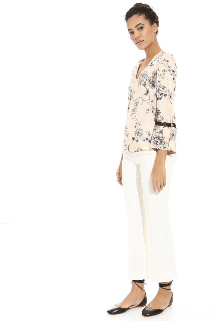 Blusa in raso stampato Fashion Market Blusa in raso stampato Fashion Market