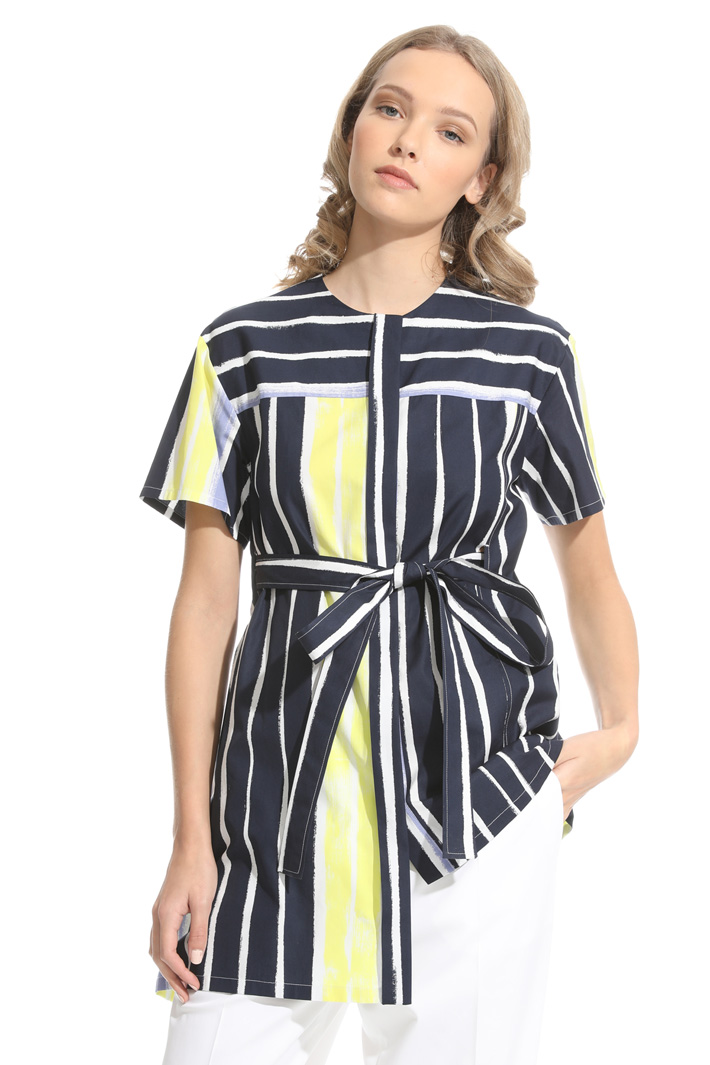 Camicia in cotone con cintura Fashion Market Camicia in cotone con cintura Fashion Market