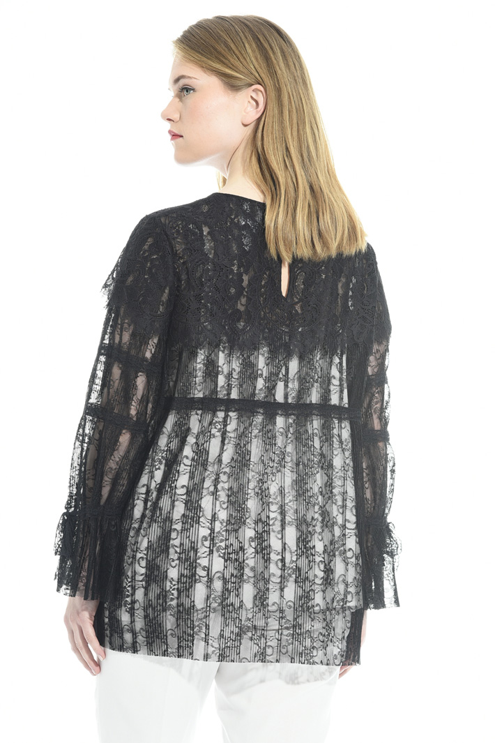 Blusa in pizzo plissé Fashion Market Blusa in pizzo plissé Fashion Market