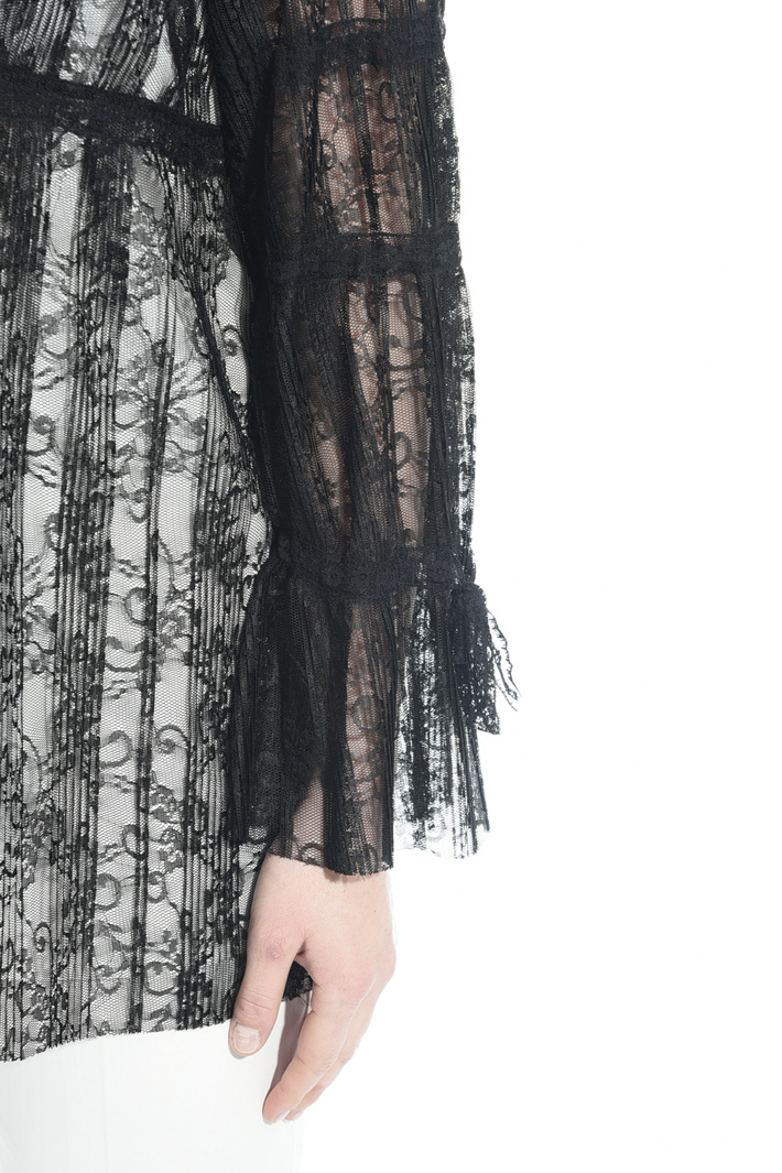 Blusa in pizzo plissé Fashion Market Blusa in pizzo plissé Fashion Market
