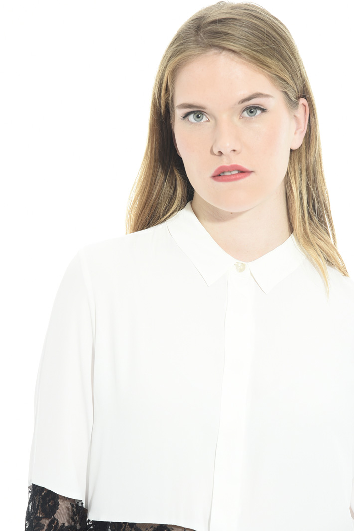 Camicia in seta e pizzo Fashion Market Camicia in seta e pizzo Fashion Market