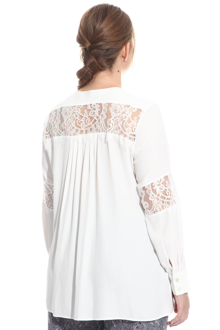 Camicia con inserti in pizzo Fashion Market Camicia con inserti in pizzo Fashion Market