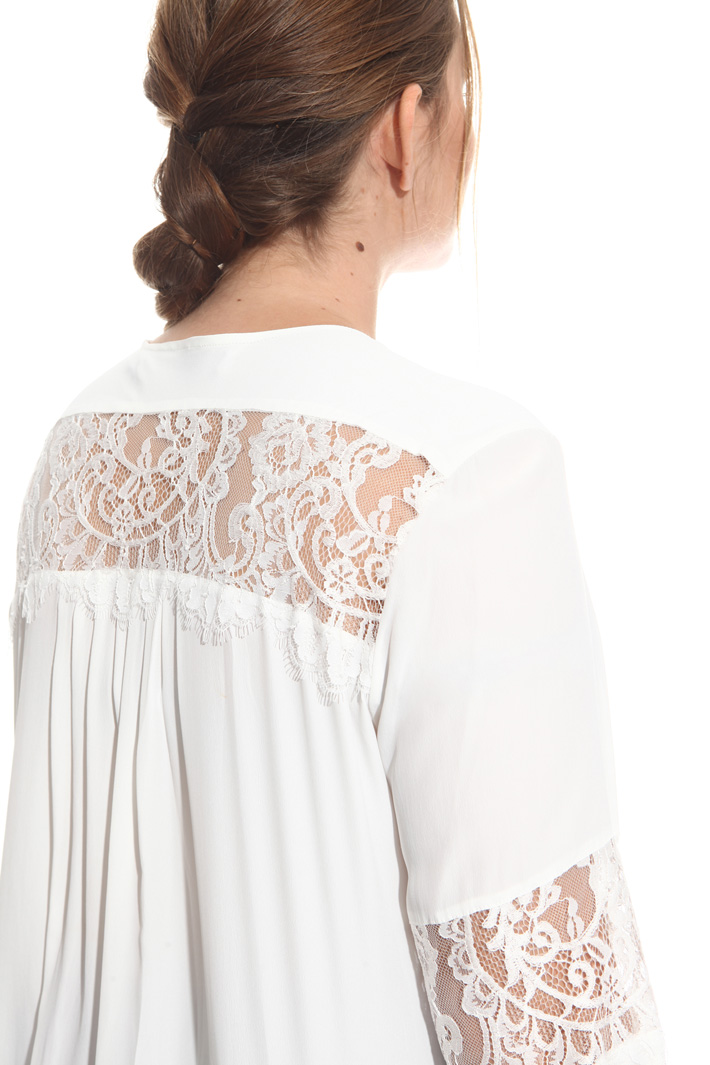 Camicia con inserti in pizzo Fashion Market Camicia con inserti in pizzo Fashion Market
