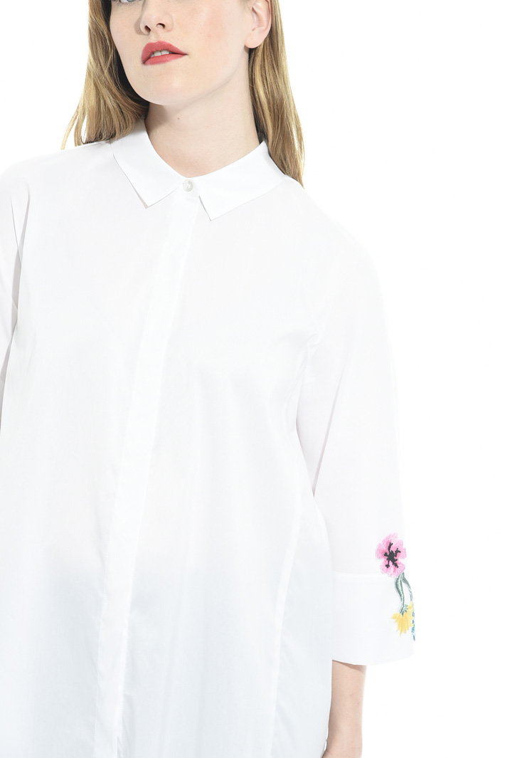 Camicia in popeline con ricamo Fashion Market Camicia in popeline con ricamo Fashion Market