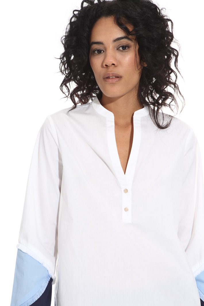 Blusa in popeline di cotone Fashion Market Blusa in popeline di cotone Fashion Market