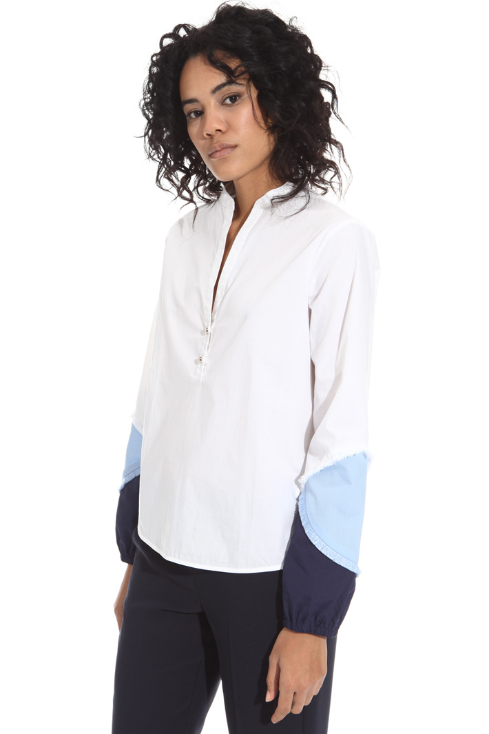 Blusa in popeline di cotone Fashion Market Blusa in popeline di cotone Fashion Market