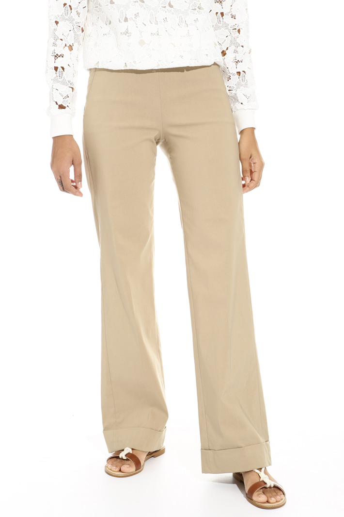 Pantalone ampio con risvolti Fashion Market Pantalone ampio con risvolti Fashion Market