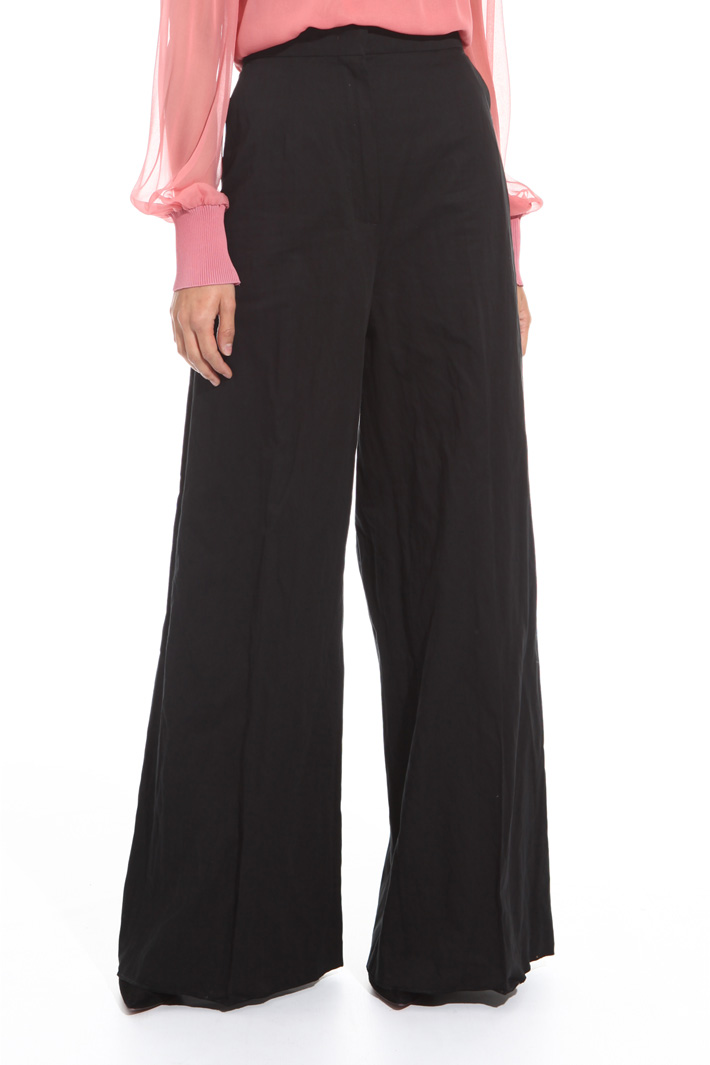 Pantalone in raso di cotone Fashion Market Pantalone in raso di cotone Fashion Market