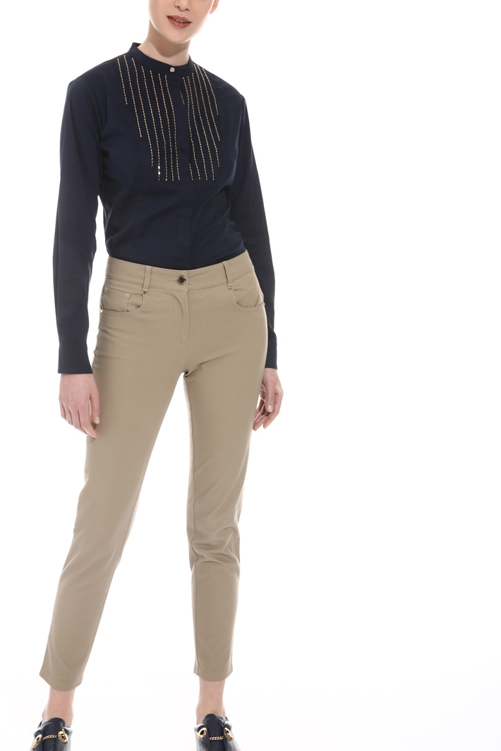Pantalone in tessuto stretch Fashion Market Pantalone in tessuto stretch Fashion Market
