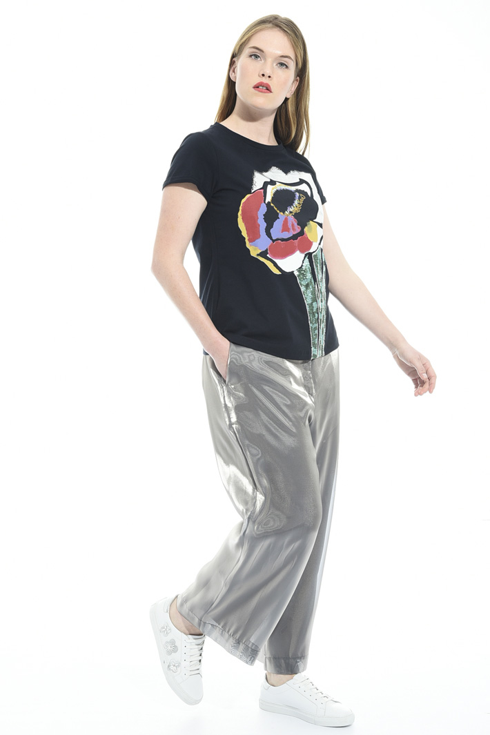 Pantaloni cropped in organza Fashion Market Pantaloni cropped in organza Fashion Market