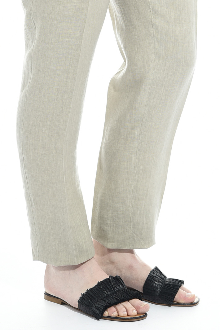 Pantalone in puro lino Fashion Market Pantalone in puro lino Fashion Market