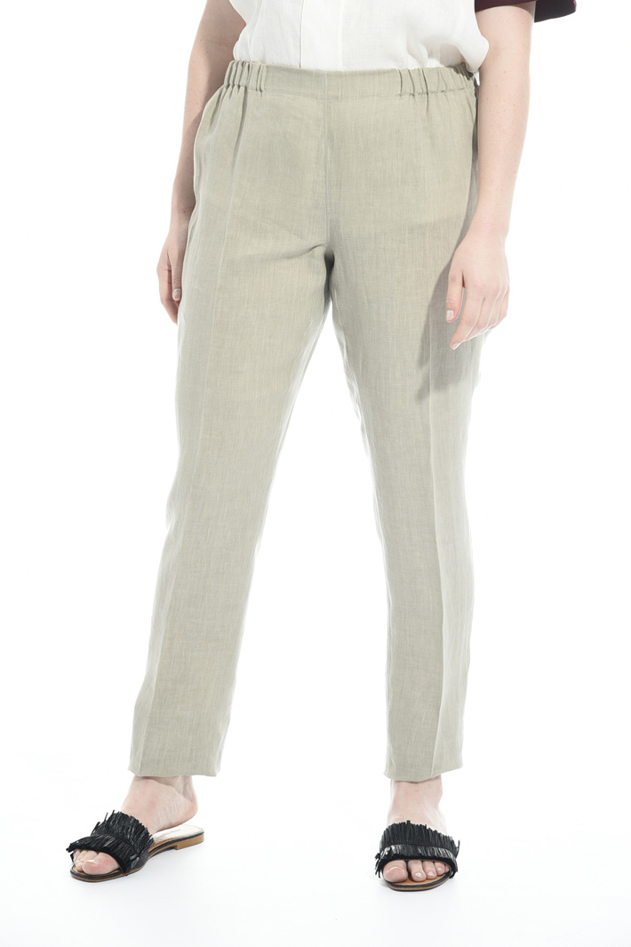 Pantalone in puro lino Fashion Market Pantalone in puro lino Fashion Market