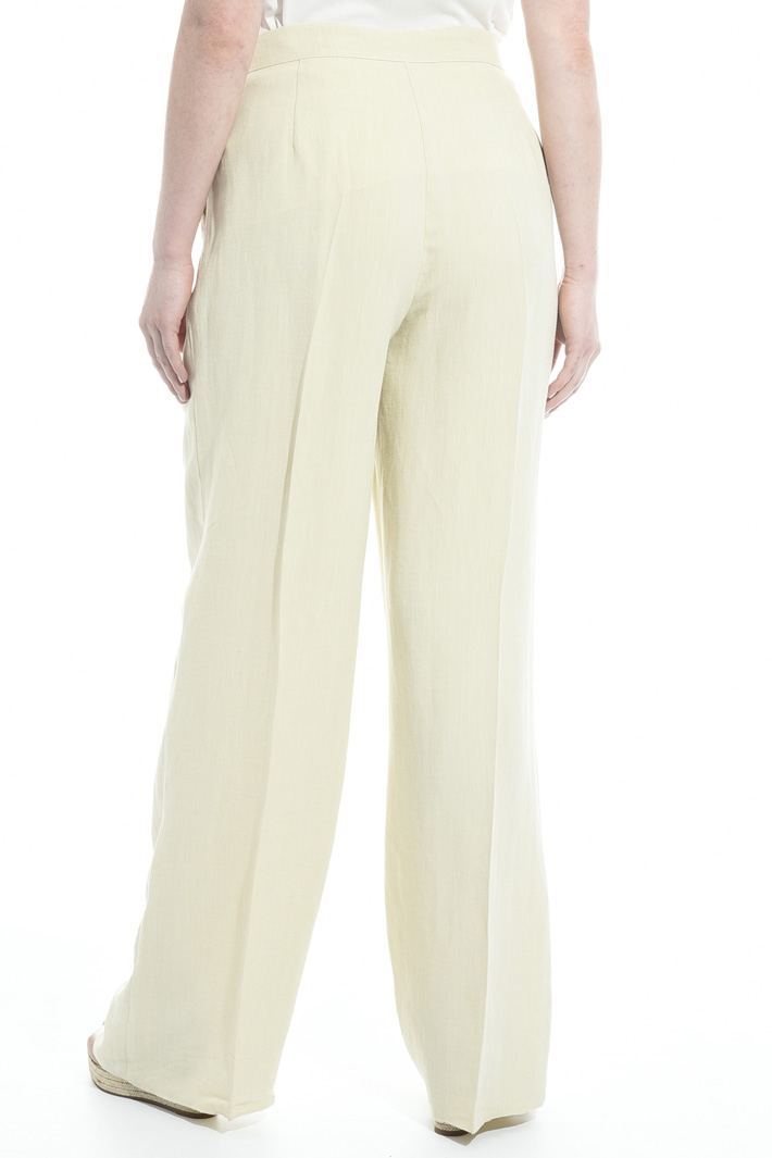 Pantalone palazzo in lino Fashion Market Pantalone palazzo in lino Fashion Market