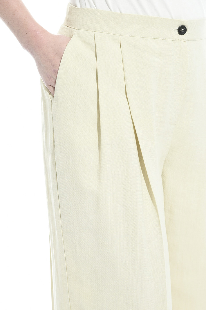 Pantalone palazzo in lino Fashion Market Pantalone palazzo in lino Fashion Market