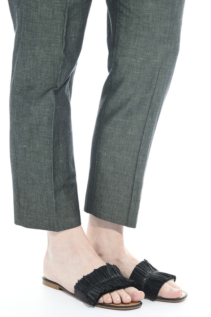Pantaloni in cotone e lino Fashion Market Pantaloni in cotone e lino Fashion Market