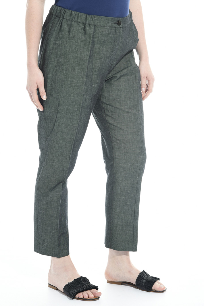 Pantaloni in cotone e lino Fashion Market Pantaloni in cotone e lino Fashion Market