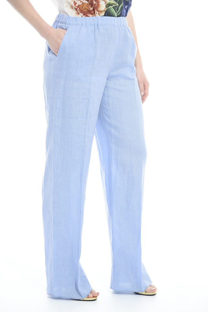 Pantalone in puro lino Fashion Market Pantalone in puro lino Fashion Market