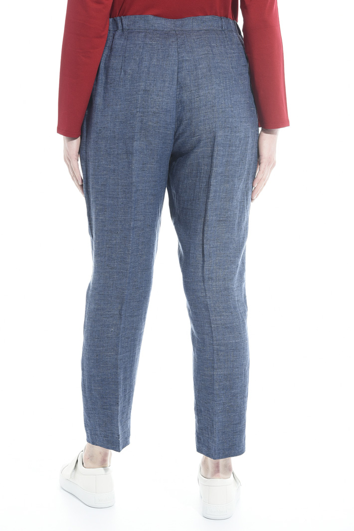 Pantalone a sigaretta in lino Fashion Market Pantalone a sigaretta in lino Fashion Market