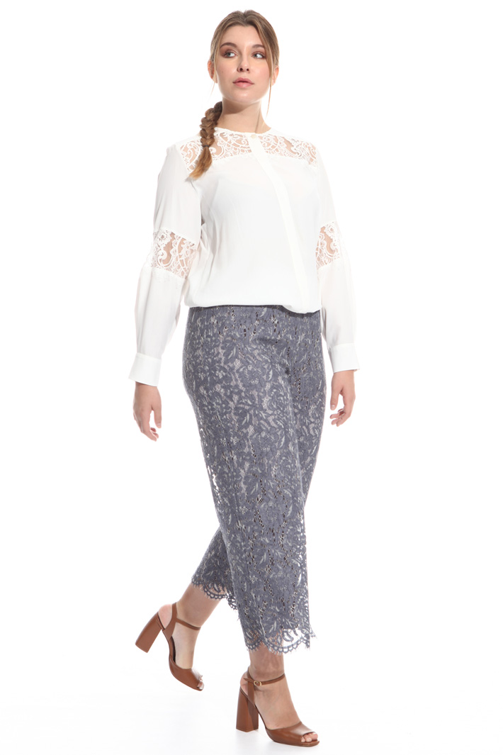 Pantaloni cropped in pizzo Fashion Market Pantaloni cropped in pizzo Fashion Market