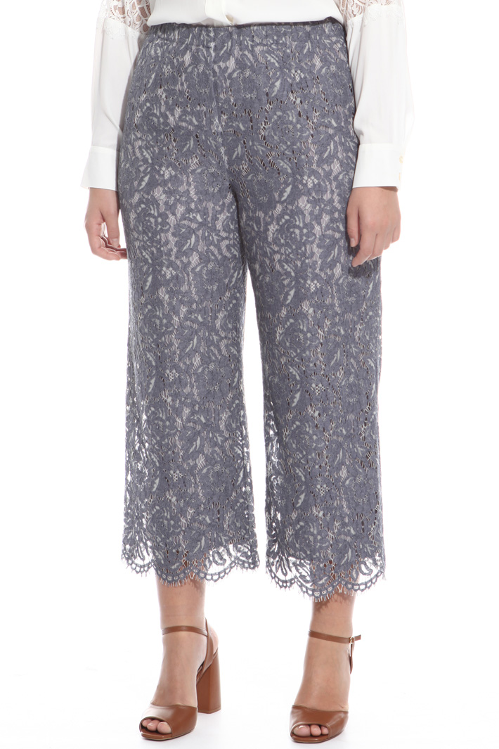 Pantaloni cropped in pizzo Fashion Market Pantaloni cropped in pizzo Fashion Market