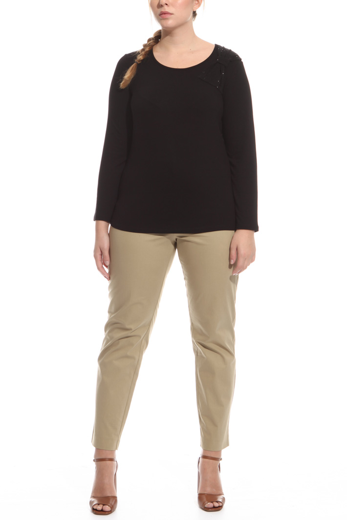 Pantalone in raso di cotone Fashion Market Pantalone in raso di cotone Fashion Market