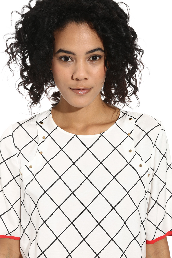 Top in twill di viscosa Fashion Market Top in twill di viscosa Fashion Market