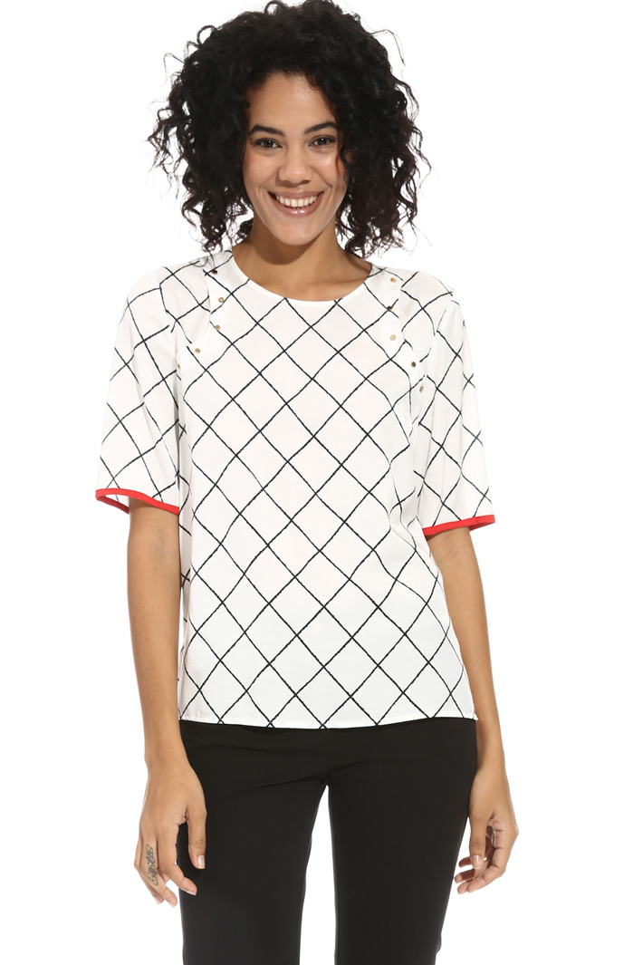 Top in twill di viscosa Fashion Market Top in twill di viscosa Fashion Market