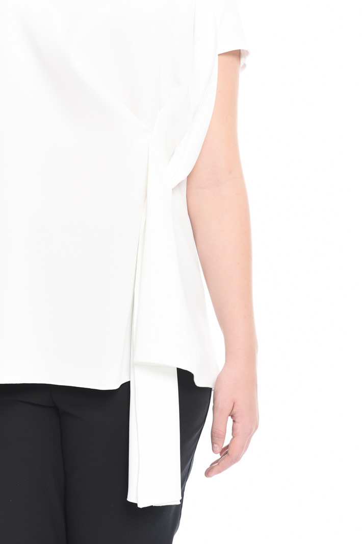 Top in triacetato con nodo Fashion Market Top in triacetato con nodo Fashion Market