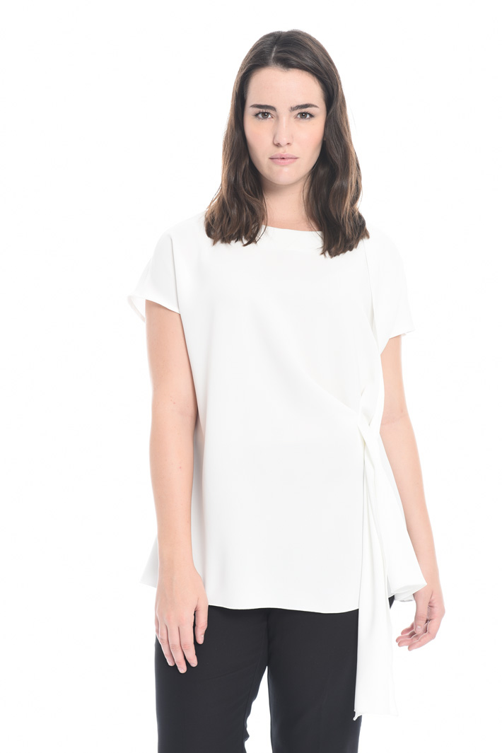 Top in triacetato con nodo Fashion Market Top in triacetato con nodo Fashion Market
