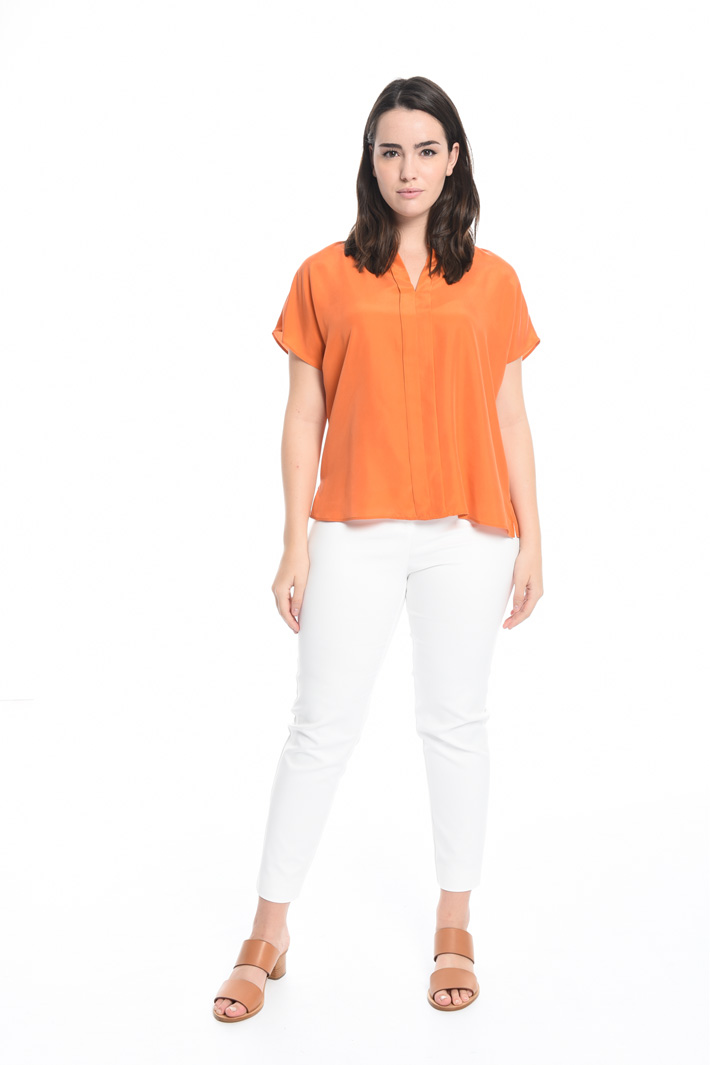 Top in seta habotai Fashion Market Top in seta habotai Fashion Market