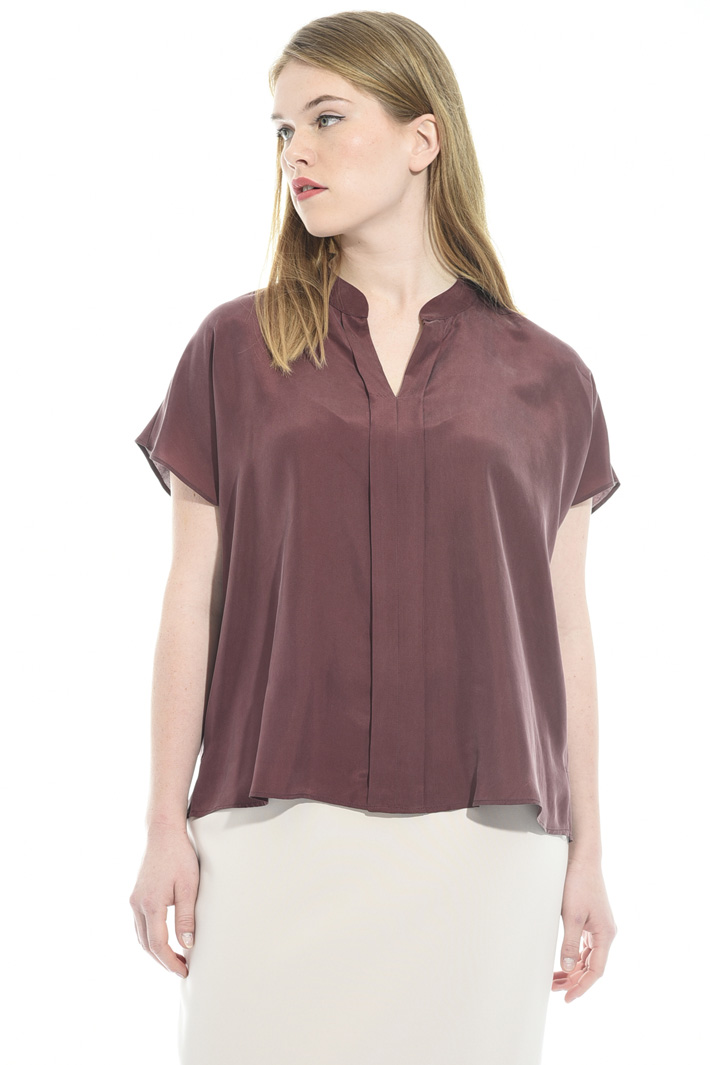 Top in seta habotai Fashion Market Top in seta habotai Fashion Market