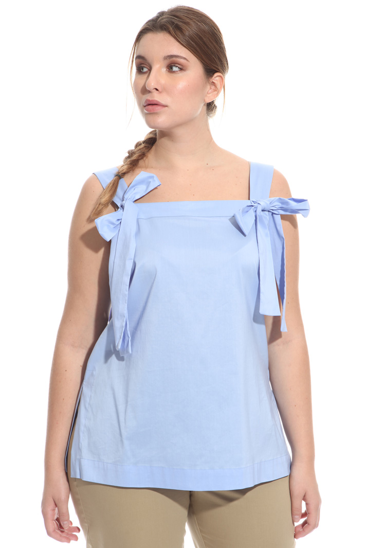 Top in popeline di cotone Fashion Market Top in popeline di cotone Fashion Market