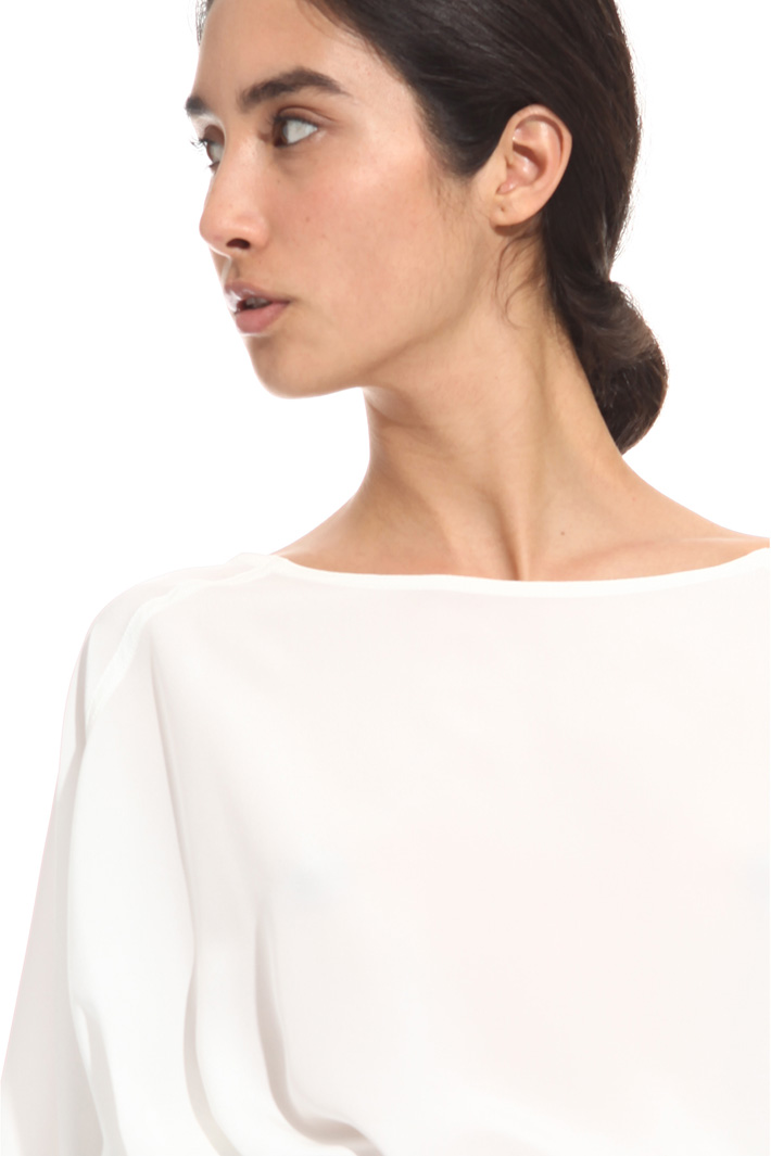 Top con inserti in maglia Fashion Market Top con inserti in maglia Fashion Market