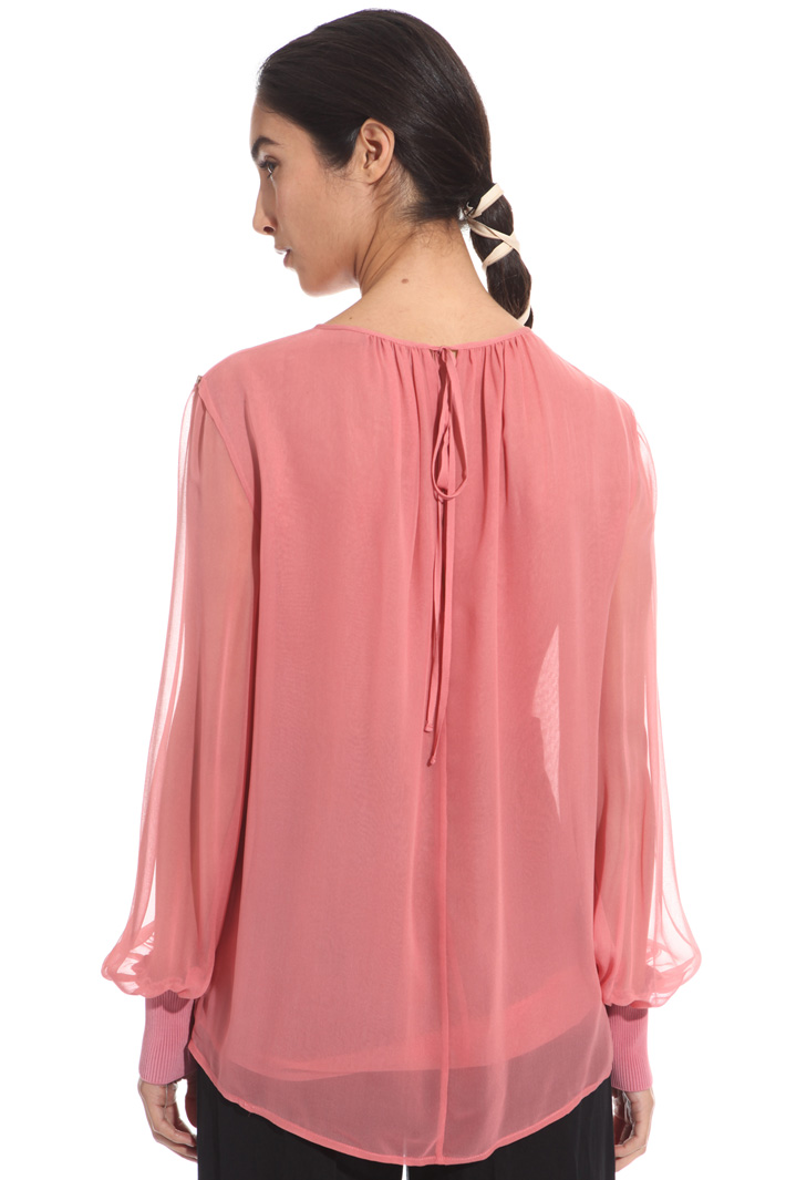 Blusa in gerogette di seta Fashion Market Blusa in gerogette di seta Fashion Market
