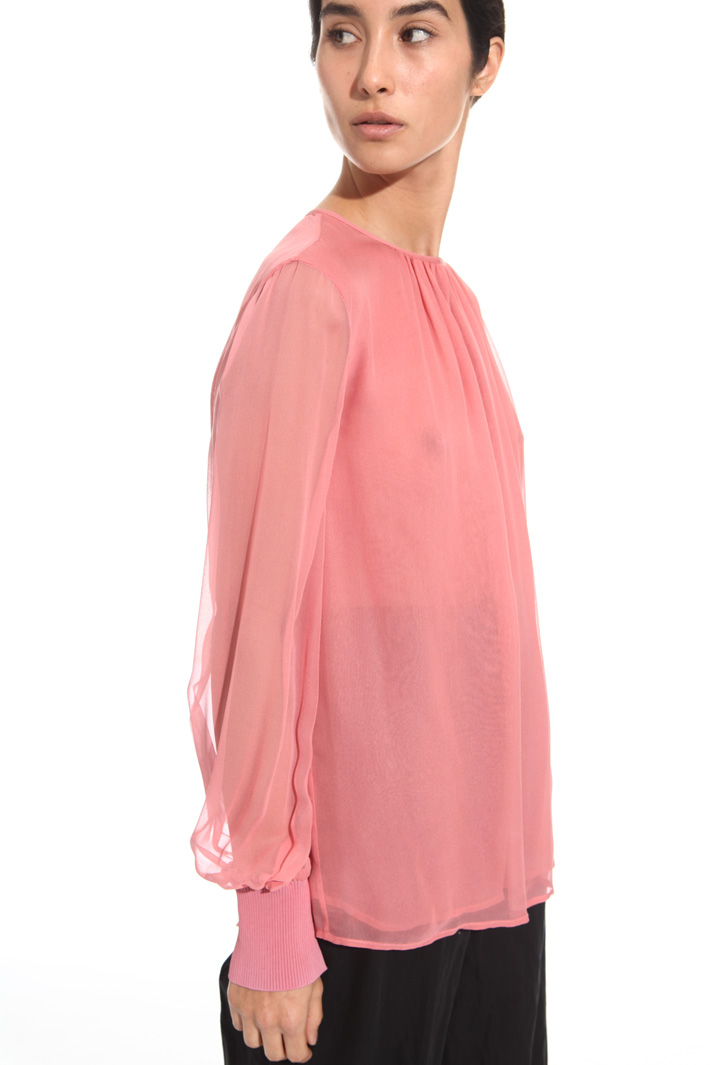 Blusa in gerogette di seta Fashion Market Blusa in gerogette di seta Fashion Market