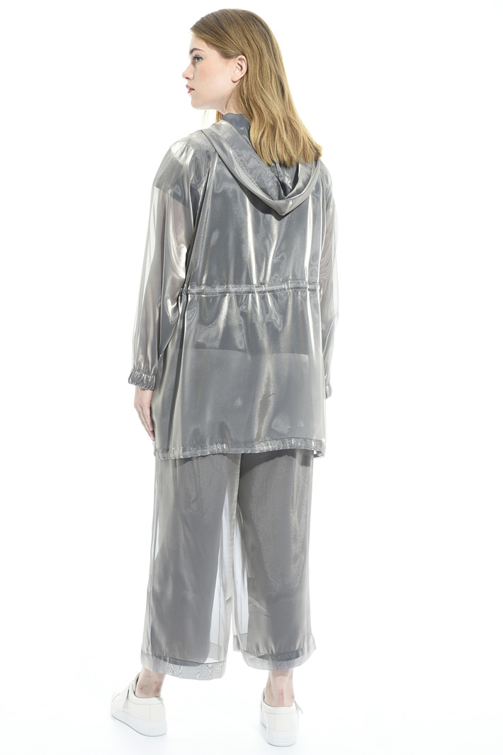 Parka in organza iridescente Fashion Market Parka in organza iridescente Fashion Market