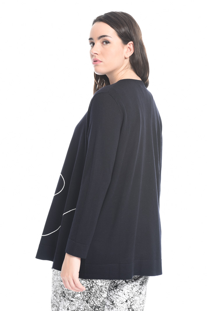 Cardigan in lana con ricamo Fashion Market Cardigan in lana con ricamo Fashion Market