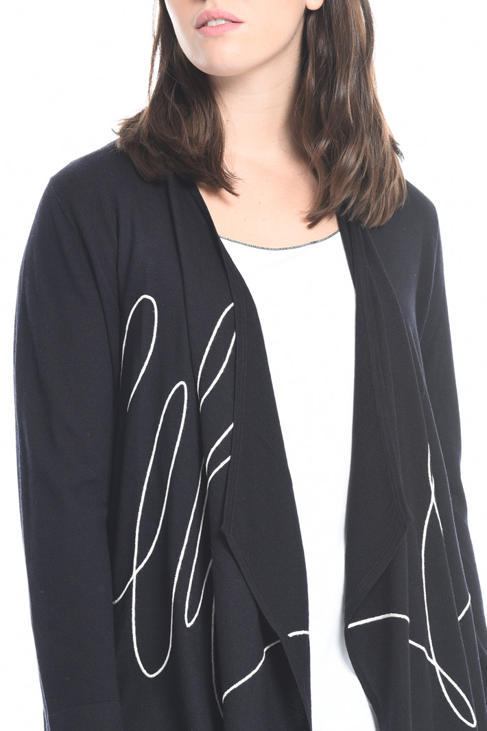 Cardigan in lana con ricamo Fashion Market Cardigan in lana con ricamo Fashion Market
