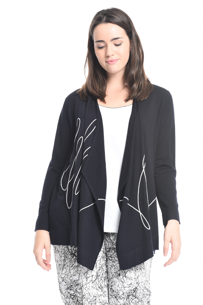 Cardigan in lana con ricamo Fashion Market Cardigan in lana con ricamo Fashion Market