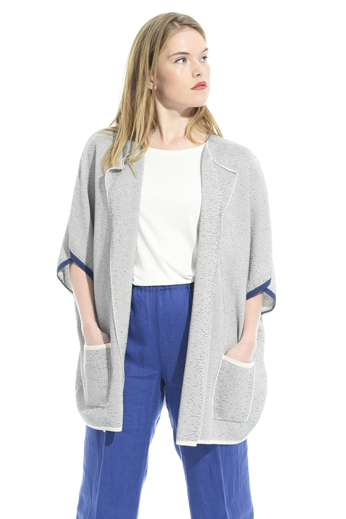 Cardigan in cotone bicolor Fashion Market Cardigan in cotone bicolor Fashion Market