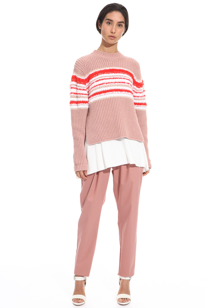 Maglia in cotone a coste Fashion Market Maglia in cotone a coste Fashion Market