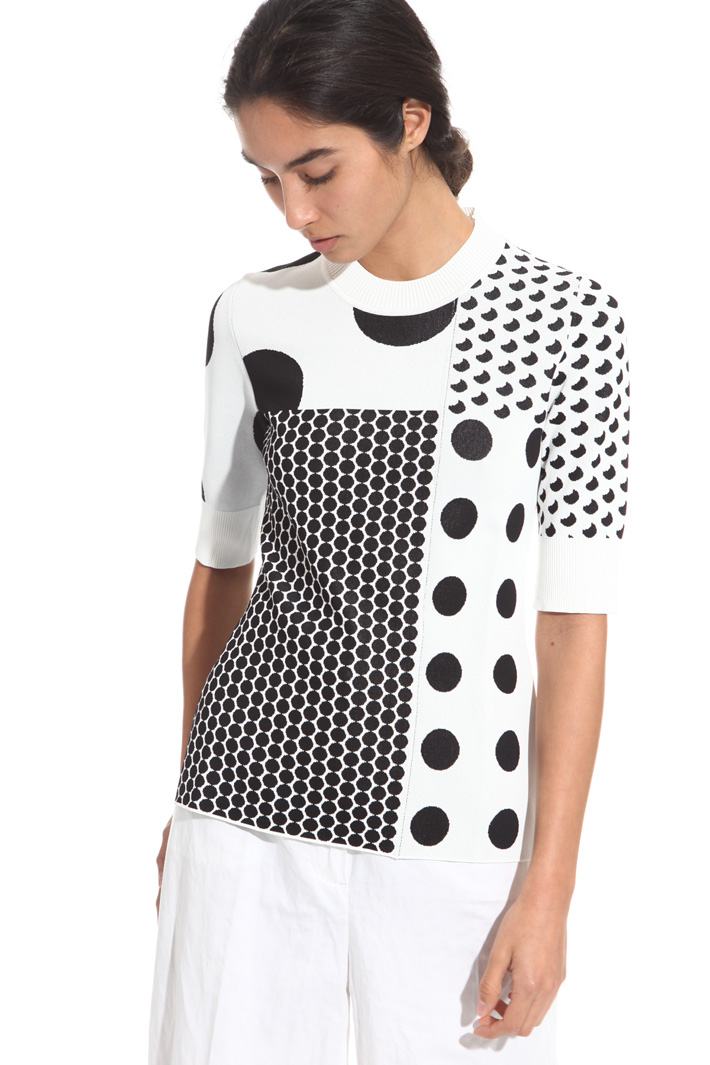 Maglia in jersey jacquard Fashion Market Maglia in jersey jacquard Fashion Market