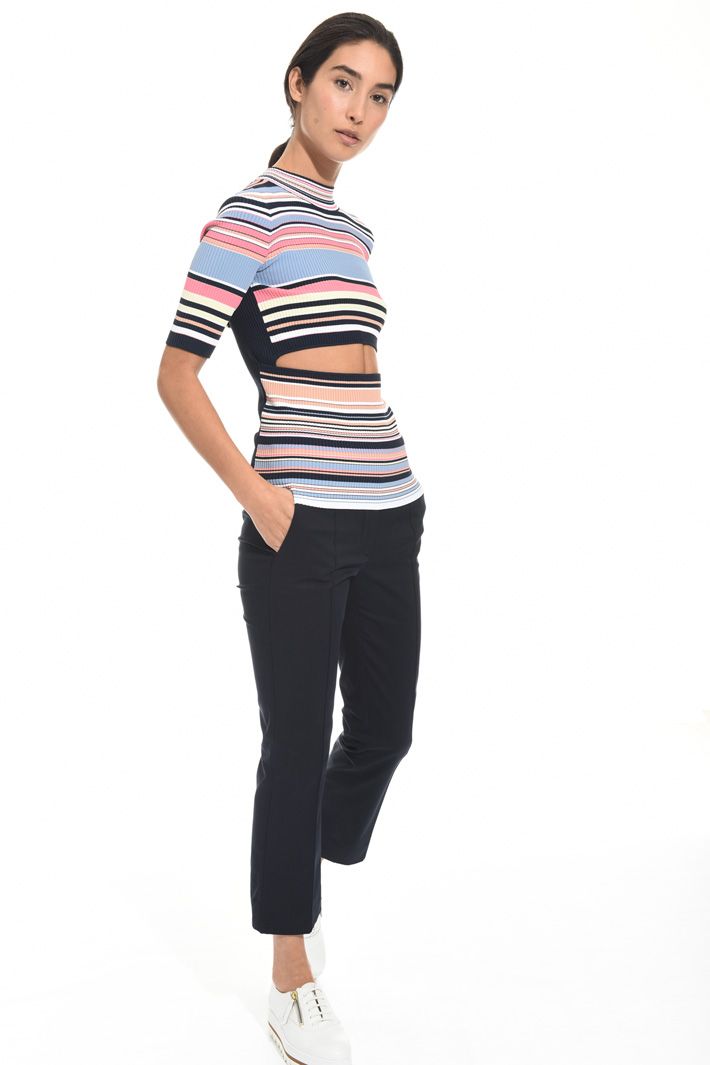 Top a costine con cut-out Fashion Market Top a costine con cut-out Fashion Market