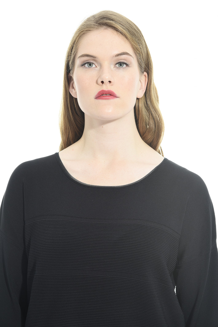 Maglia con inserti a costine Fashion Market Maglia con inserti a costine Fashion Market