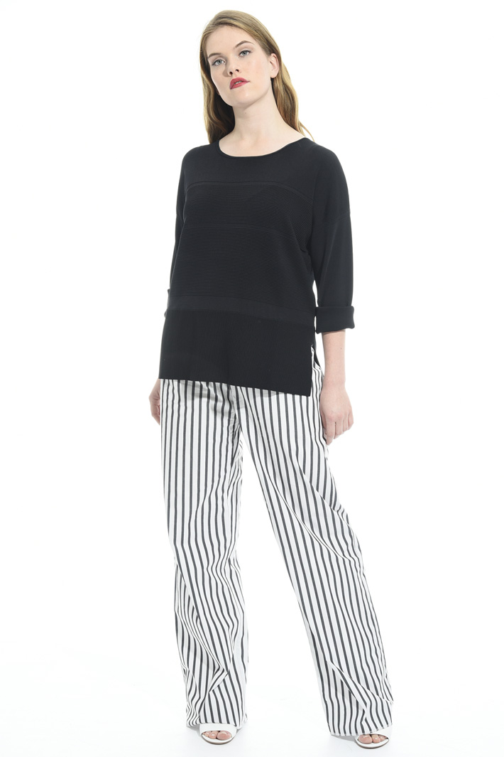 Maglia con inserti a costine Fashion Market Maglia con inserti a costine Fashion Market