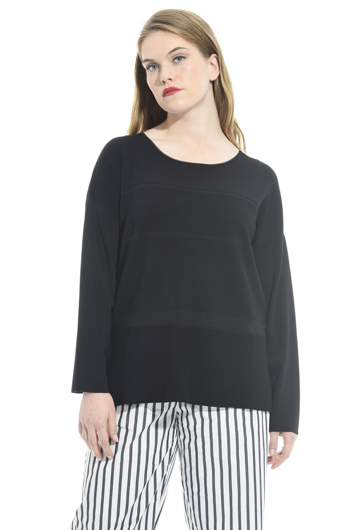 Maglia con inserti a costine Fashion Market Maglia con inserti a costine Fashion Market