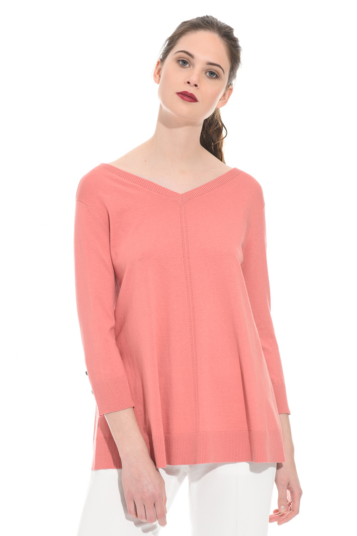 Maglia ampia in cotone e seta Fashion Market Maglia ampia in cotone e seta Fashion Market