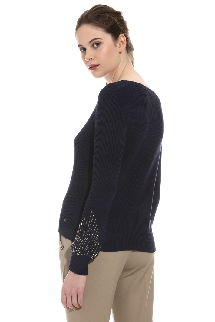 Maglia con maniche ricamate Fashion Market Maglia con maniche ricamate Fashion Market