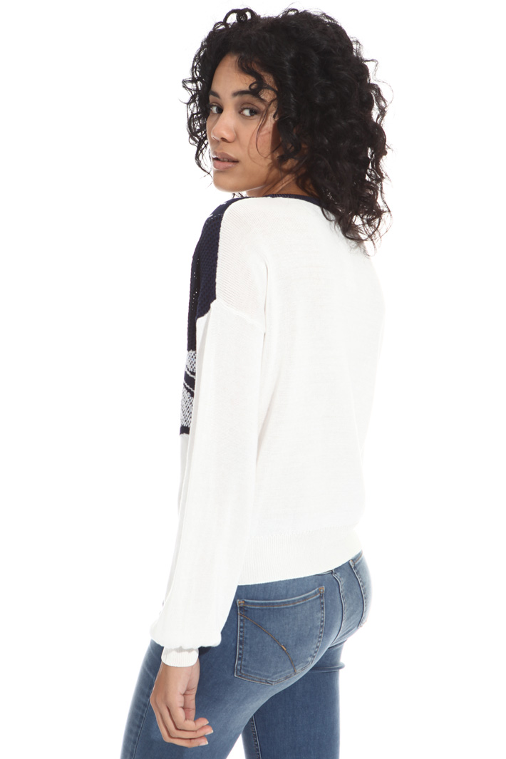 Maglia in cotone jacquard Fashion Market Maglia in cotone jacquard Fashion Market