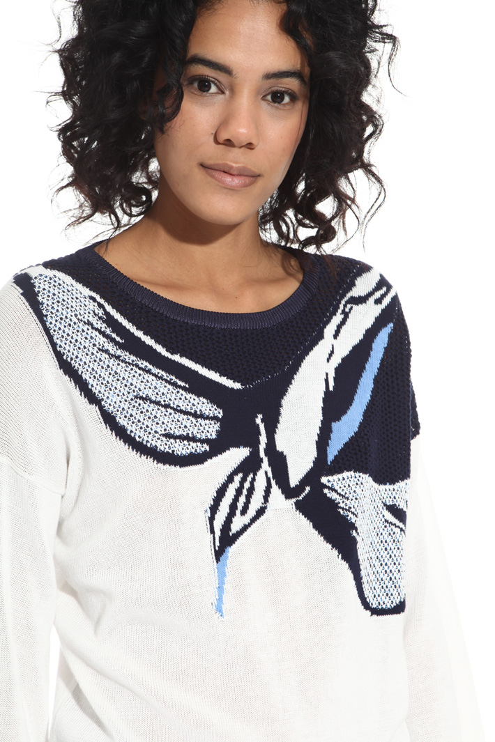 Maglia in cotone jacquard Fashion Market Maglia in cotone jacquard Fashion Market